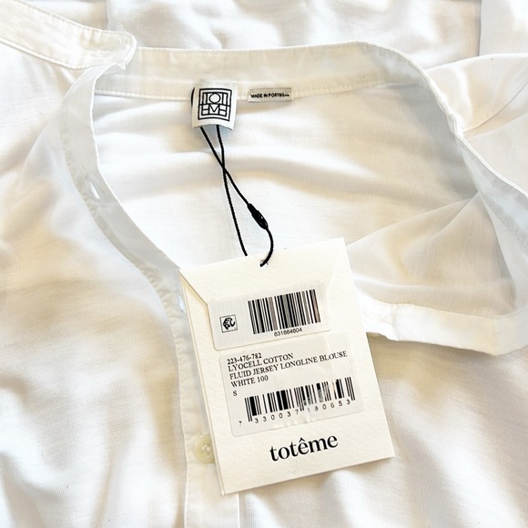 NWT Toteme Longline Fluid Jersey Top - Picture 8 of 12